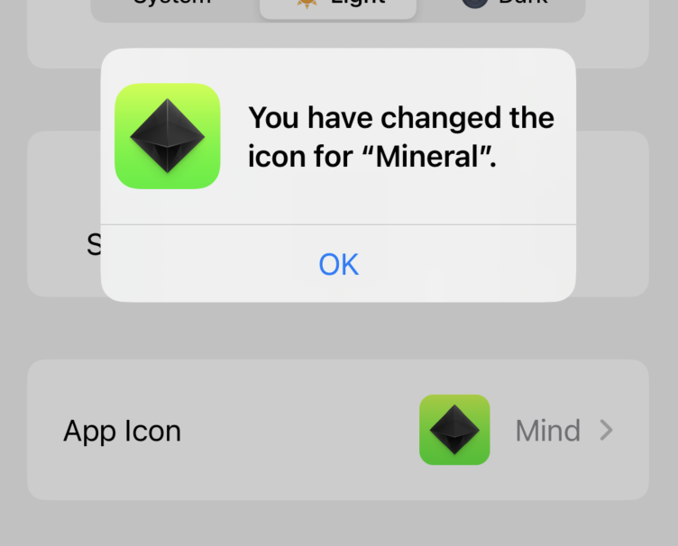 MineralApp's tweet photo. Uh oh. #buildinpublic #iosdev #uidesign https://t.co/Fc9ue4UQNu