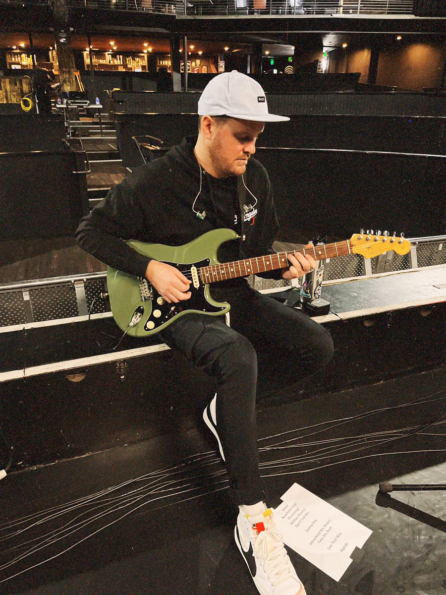 KAMP rehearsals day 2 // it means so much to be a part of this festival. <a href="/Katastro/">Katastro</a> was the first band to bring us out of California and we’ve had the pleasure of knowing the boys for almost 15 years. Grateful to call you friends and brothers. Let’s rock this one for AJC ♾️