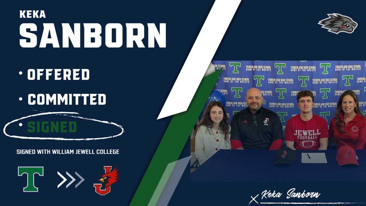Congrats to Keka Sanborn for signing to play football at William Jewell College!