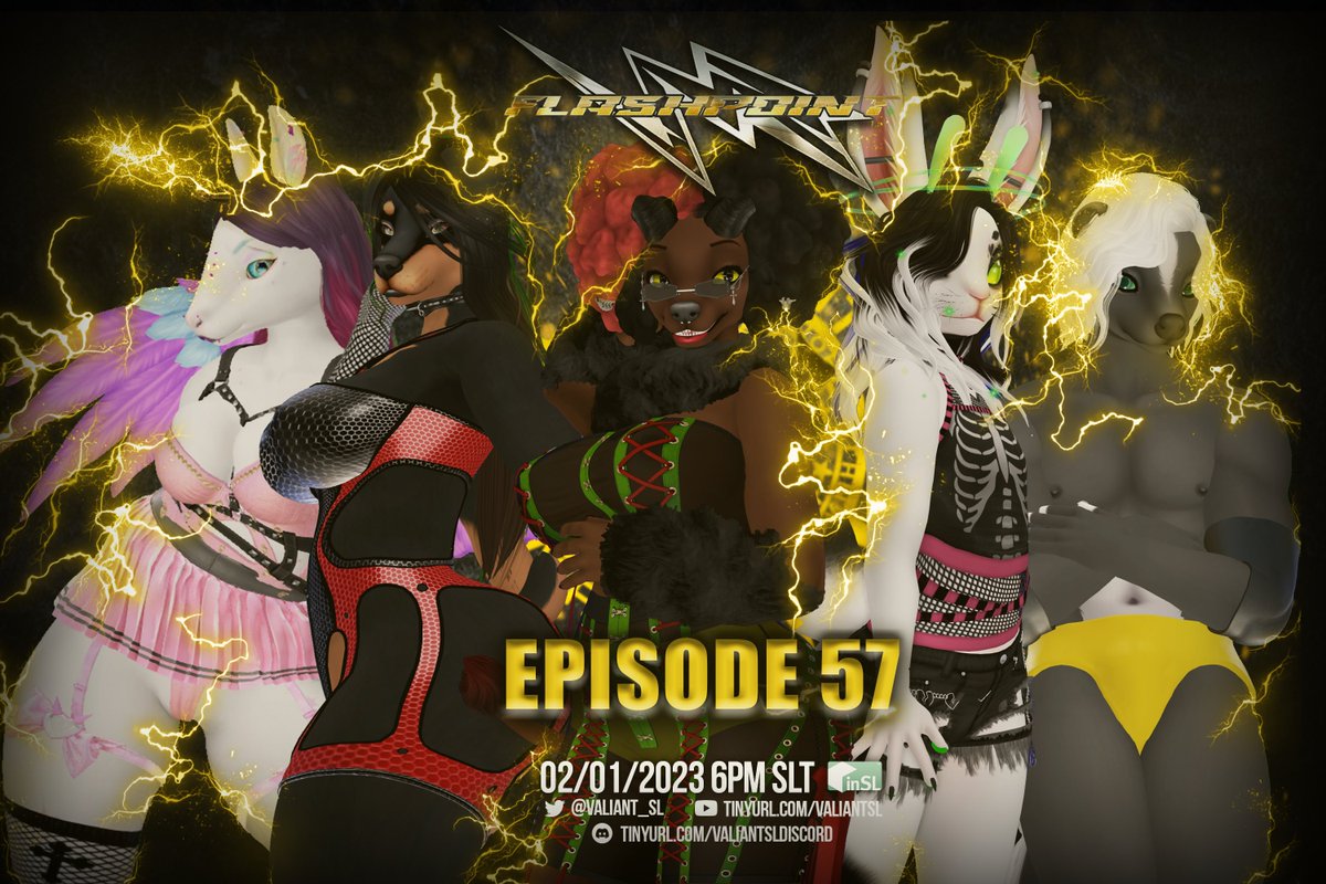 Get on your mark and get set to go to The Surge Stadium in just an hour for our all new #Flashpoint! We have a three person match and a main event you don't want to miss!

Catch it all starting at 6 PM SLT!

maps.secondlife.com/secondlife/Dee…