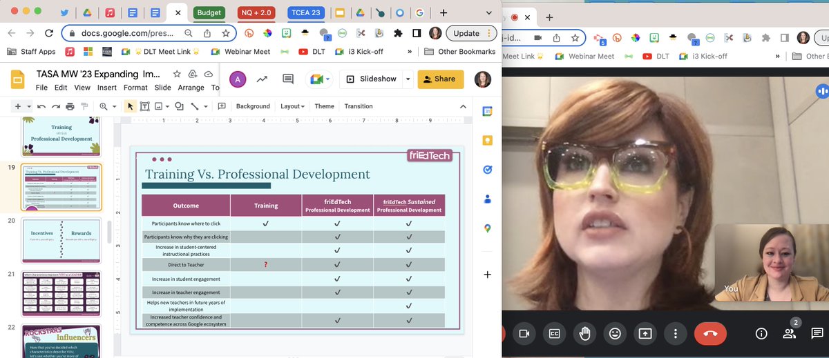 I was so privileged to share briefly about the impact that partnering with <a href="/friEdTechnology/">friEdTechnology Team</a> has had on our <a href="/DigitalGISD/">Garland ISD’s Digital Learning Team</a> and <a href="/gisdnews/">Garland ISD</a> Ts today <a href="/tasanet/">TASAnet</a> Midwinter. It may have looked a little different than I hoped, but I am so grateful!