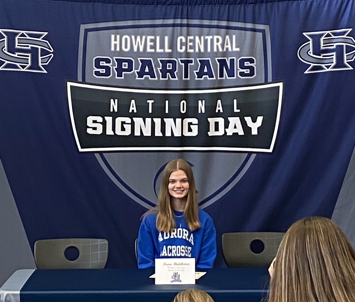 FHCLax's tweet photo. Congrats to our own Kara Middleton on signing with Aurora to continue her educational and lacrosse career!!!  We are so proud of you for all your hard work that lead to this moment. https://t.co/RWG5VYHhjG