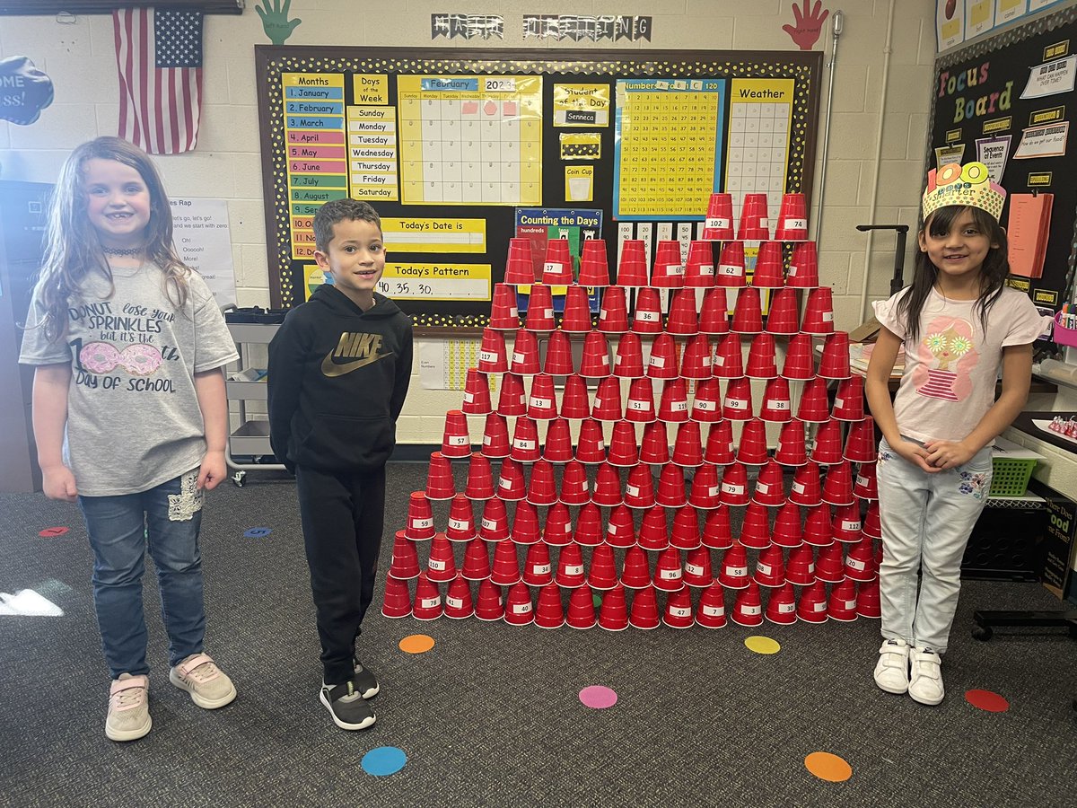 Hip Hip HOORAY for the 100th day!!! We had a great day in 1st grade! <a href="/PCElemSchool/">PC Elementary School</a> <a href="/Lakeviewhigh/">Lakeview High School</a> #pcproud #lakeviewvikes #100daysofschool