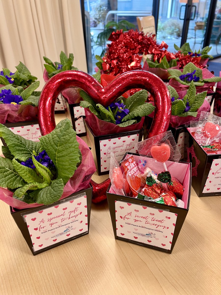 In honour of #ValentinesDay next week, we brought the patients and their family/friends at the Melville Hospice Home these gifts to spread the love and to let them know we are thinking of them. ❤️