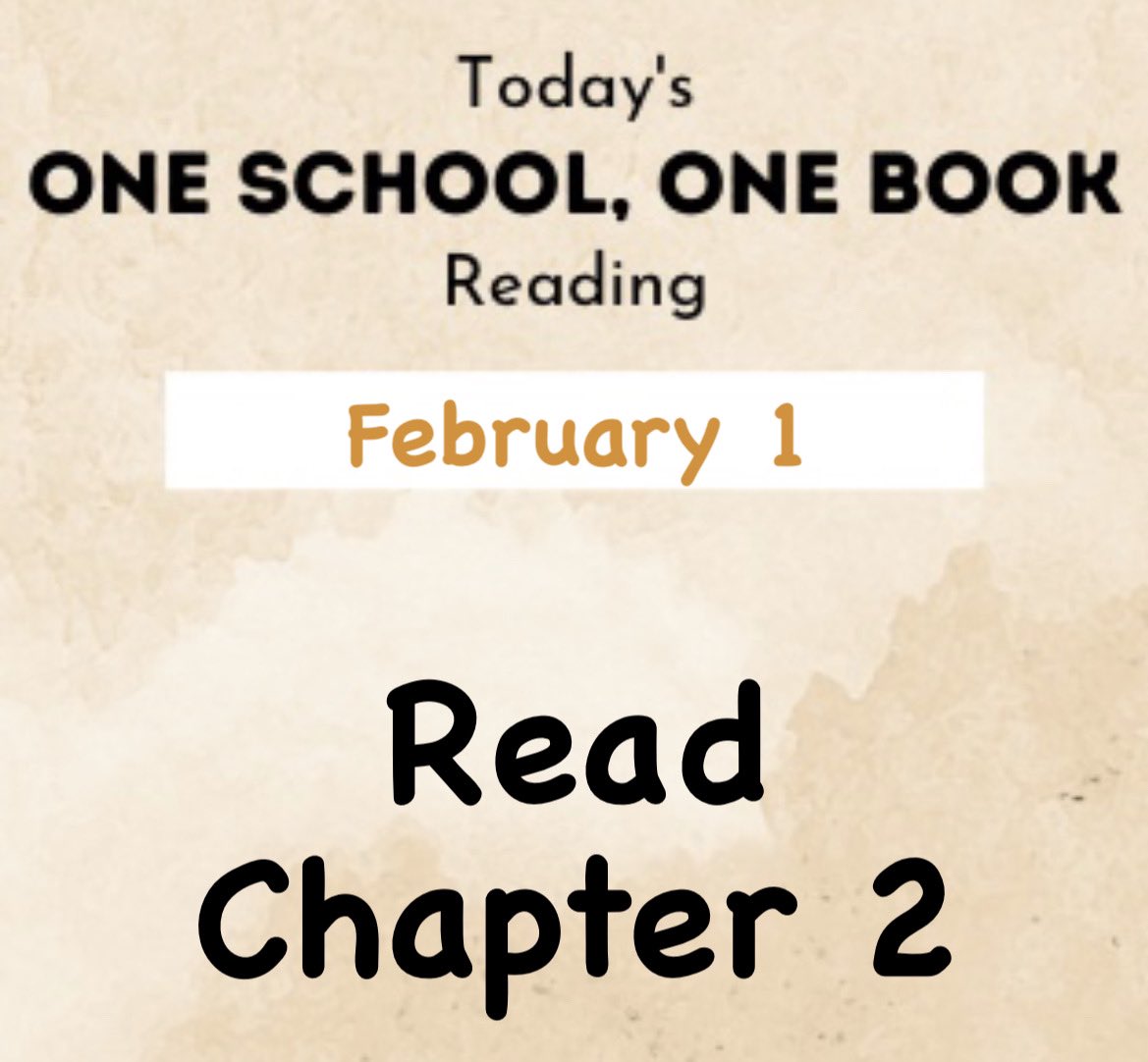 📚 Day 2 #oneschoolonebook <a href="/WSELibrary/">Wolf Springs Library</a>