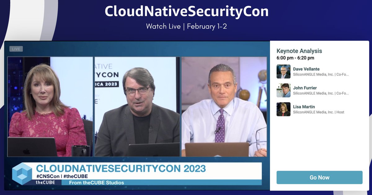 The Day 1 wrap-up for #CloudNativeSecurityCon is live now with @LisaMartinTV, @dvellante and @furrier. With 72 sessions, there's a lot to cover.

thecube.net/events/linux-f… 

@theCUBE #CSNCon #k8s #security