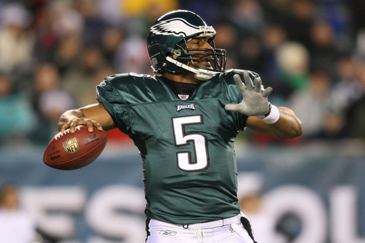 PHLEaglesNation's tweet photo. The #Eagles have (by far) the most games started by Black QB’s in NFL History, at 369. The next closest team is the #Titans.

These QBs include Jalen Hurts, Randall Cunningham, Donovan McNabb, Mike Vick, Rodney Peete, &amp; more.

#SuperBowlLVII will make it 370.

#BlackHistoryMonth https://t.co/3xM7njkenL