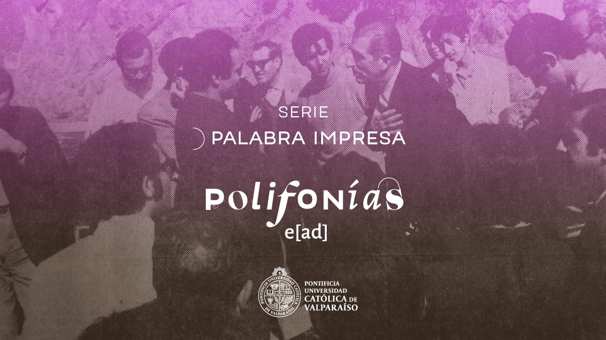 Podcast Polifonías e[ad]

"Cambiar de Vida", de Nicolás Verdejo

Puedes escucharlo en ead.pucv.cl o en Spotify.