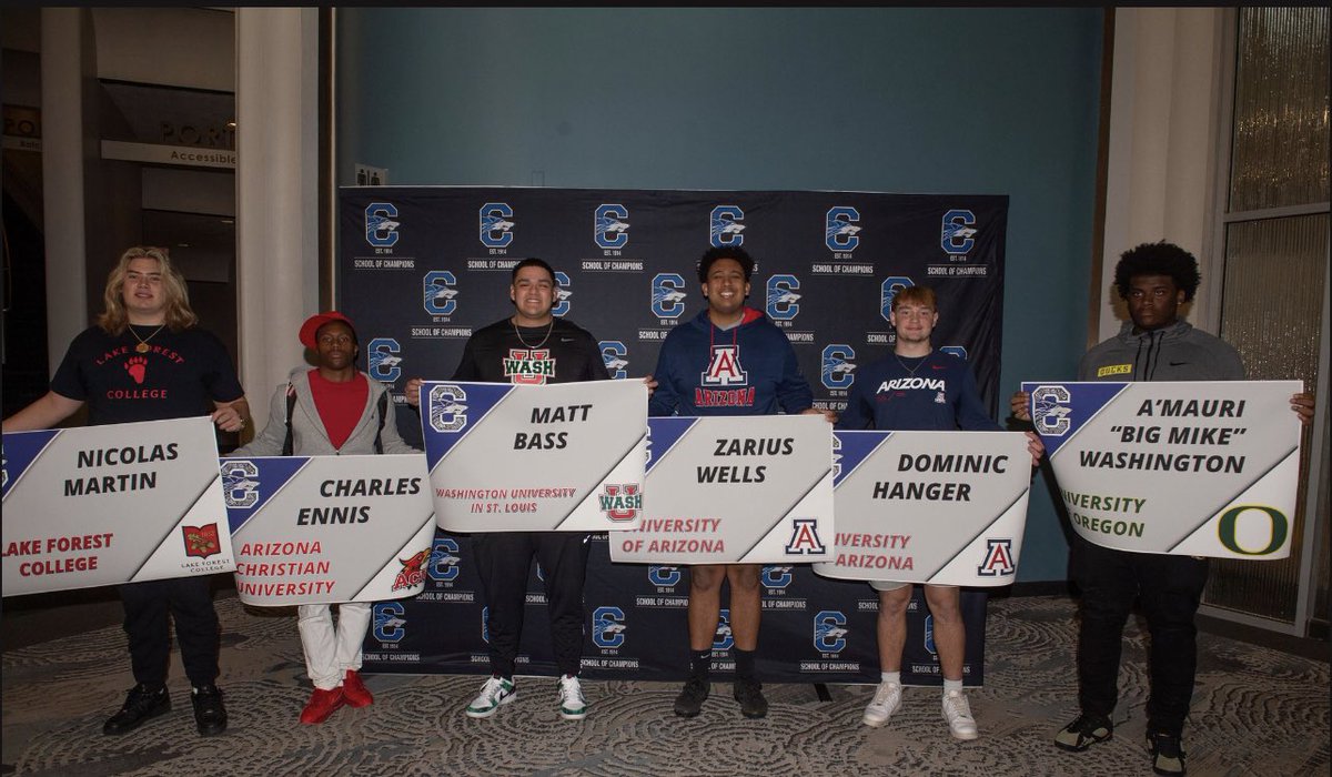 Congratulations to the Wolves Class of 2023 Seniors💙🐺🏈National Signing Day at Chandler High School! Thank you Paul Mason for capturing the day for our Seniors and their families!!