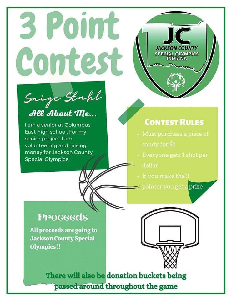 Please join <a href="/SaigeStahl/">Saige Stahl</a> &amp; Jackson Co. Special Olympics Thursday night during the Brownstown Braves verses the Olympians. Senior Project. @CEHS_GBB <a href="/OlympiansAD/">Pete Huse</a> <a href="/zachspicer725/">Zach Spicer</a> <a href="/TSchultzSports/">Ted Schultz</a>