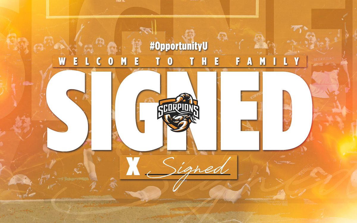 OFFICIALLY SIGNED🖤🧡🖤🧡🖤 @SaltRiverFB @thee_coachhorne @SMJaguarsCoach @MVRocketsFB @MVGridironCLB #BringTheSting #WalkWarWin #FamilyBusiness Thank you to this program for the opportunity to do what I love 🦂🦂🦂