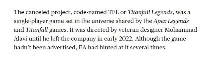 TheMakutuPlayer's tweet photo. Did EA Seriously Just Cancel Titanfall 3?! ARE YOU SERIOUS! https://t.co/X136337Y75