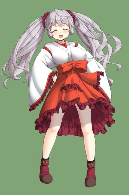 姫巫女のツインテールです。
低身長のおぱーいです。

となりは姫巫女のまな板です。
(脱兎)
#ツインテールの日 