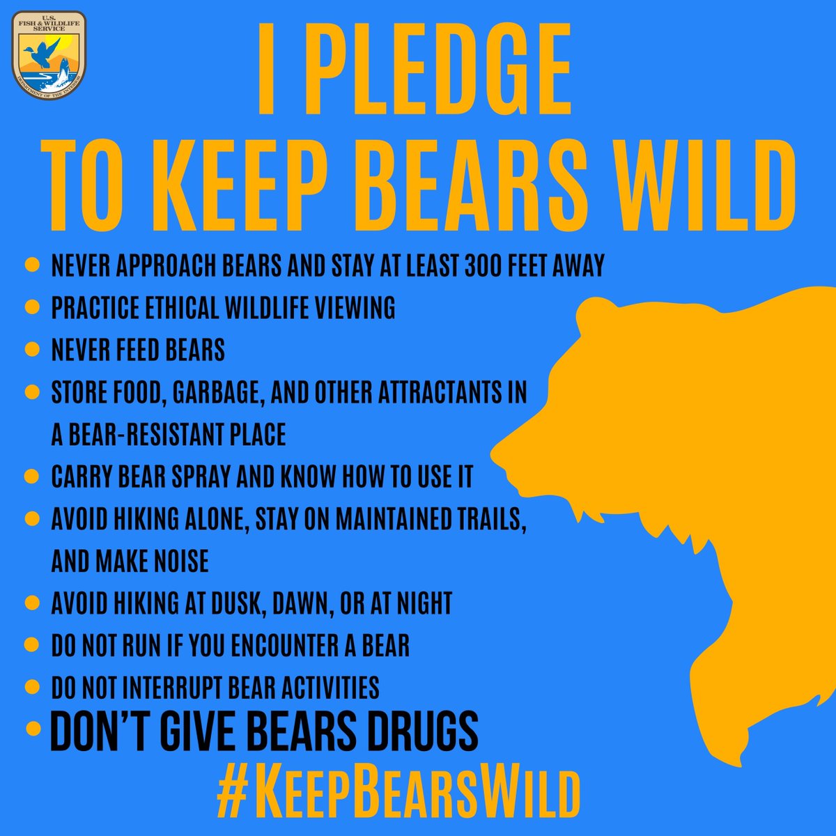@waDNR @cocainebear Please everyone on this thread take our #KeepBearsWild pledge.