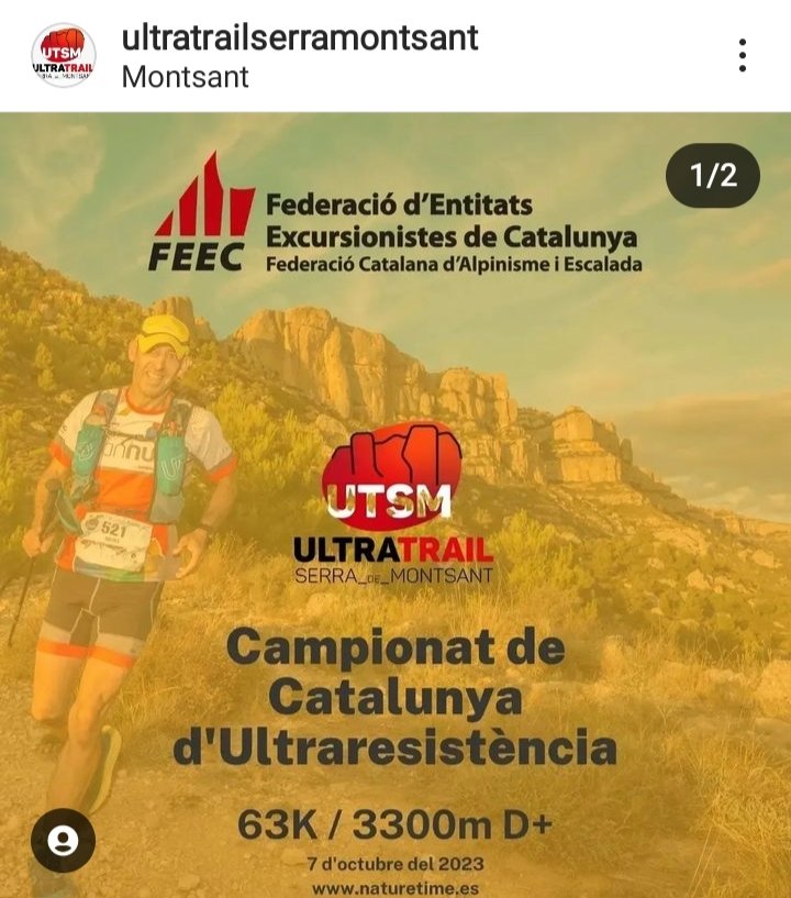 En aquesta 14a edició serem Campionat de Catalunya d'Ultraresistència en la distància de 63K.

El Montsant serà el punt de trobada del trail running català el cap de setmana del 7 al 8 d'octubre del 2023
#trailrunning
#ultradistancia
#montsant
<a href="/FEEC_cat/">FEEC</a> 
👉utsm.eu