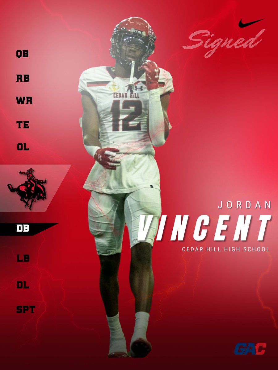 Please welcome Jordan Vincent <a href="/theJordanAmir/">Jordan Vincent</a> of Cedar Hill to the Ranger Family!
#RRR