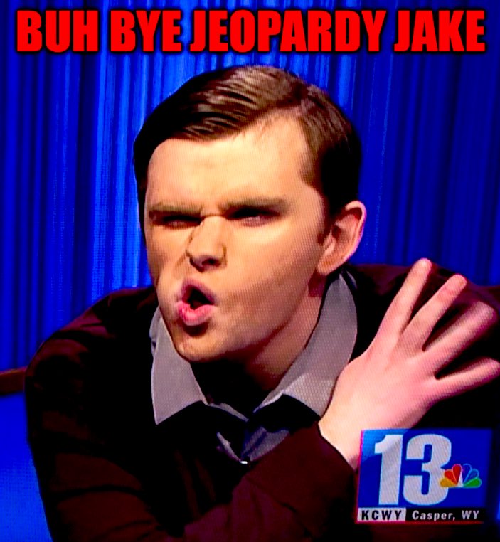 bestgsquared's tweet photo. It’s a dream come true.

#Jeopardyjake IS DONE!

Patti put the fork in him💅🏼💃🏻💥🍾🥂

#Jeopardy https://t.co/QJ1xXw0Ra6