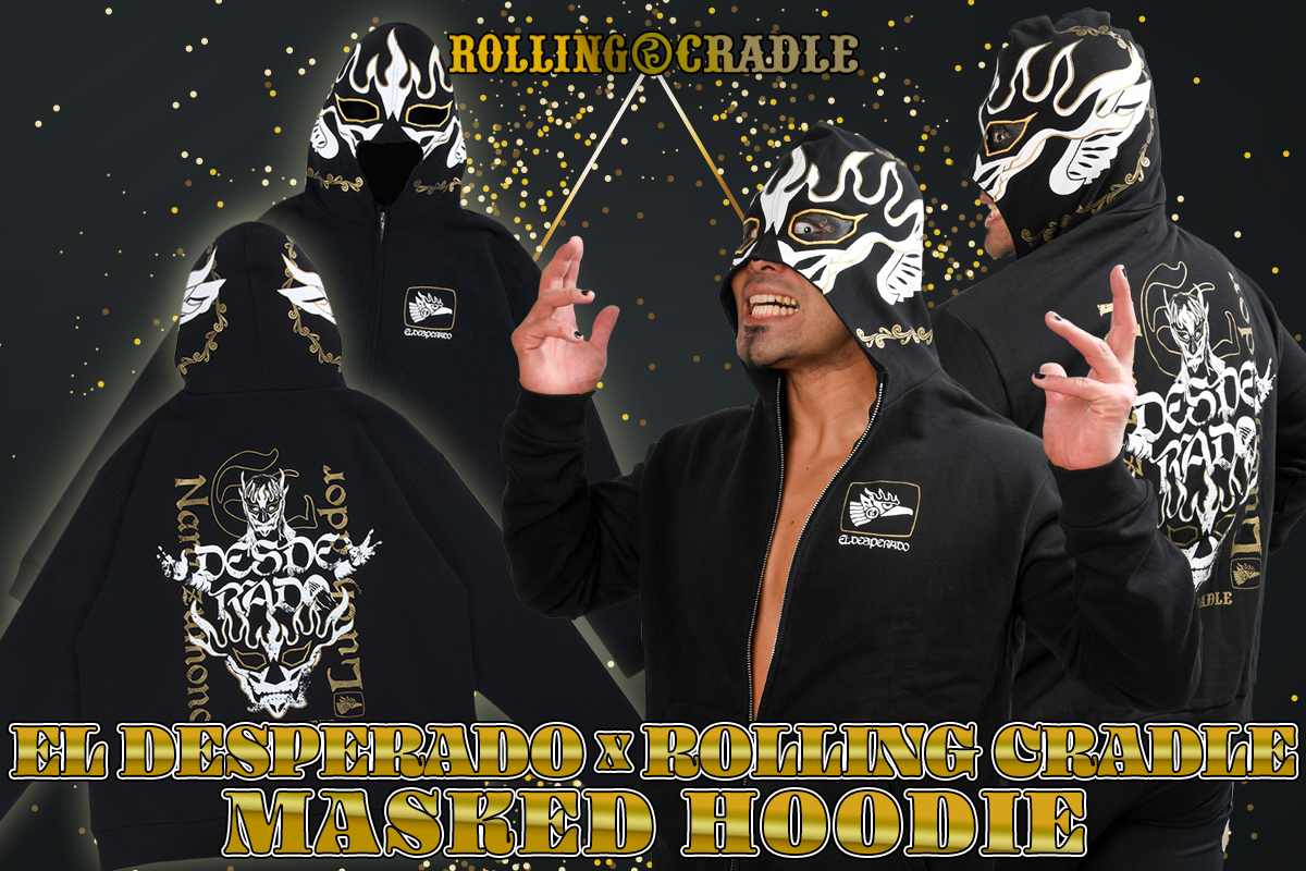 エル・デスペラード×ROLLING CRADLE コラボ MASKEDパーカー』 闘魂SHOP