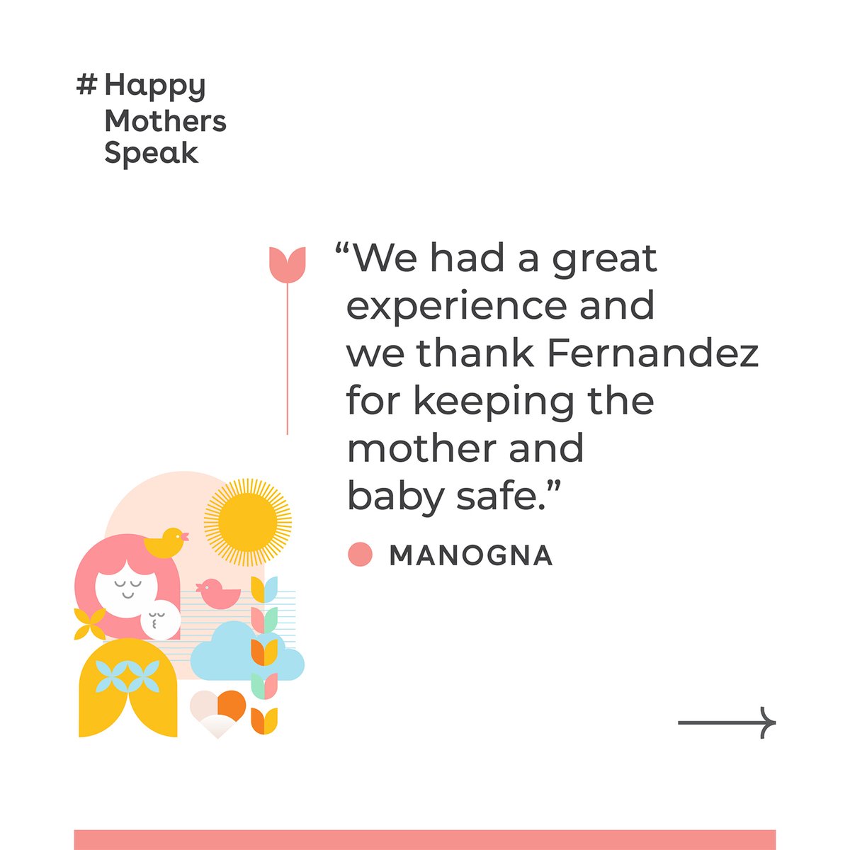 FHStorkHome's tweet photo. Feedback like this help us stay motivated and inspired to do better each day.
At Fernandez, we believe that respectful care is not a choice but a right.

#FernandezFoundation #HappyMothersSpeak #ProudToBeAtFernandez #FernandezCares #FernandezForYou #BuiltForBirthing https://t.co/AxpvS0DExs