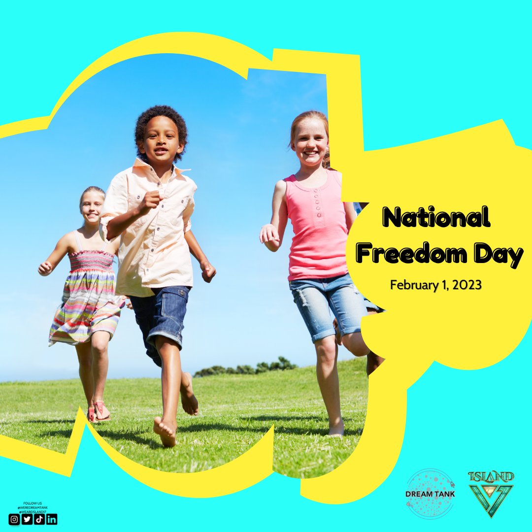 Let #Freedom Ring!

Let’s give gratitude for #freedom. At #Island17 and #DreamTank, we are on a mission to empower and equip the next generation to help the human race be liberated from the tyranny of poverty, and heal and secure our planet.
#NationalFreedomDay  #FreedomOfSpeech
