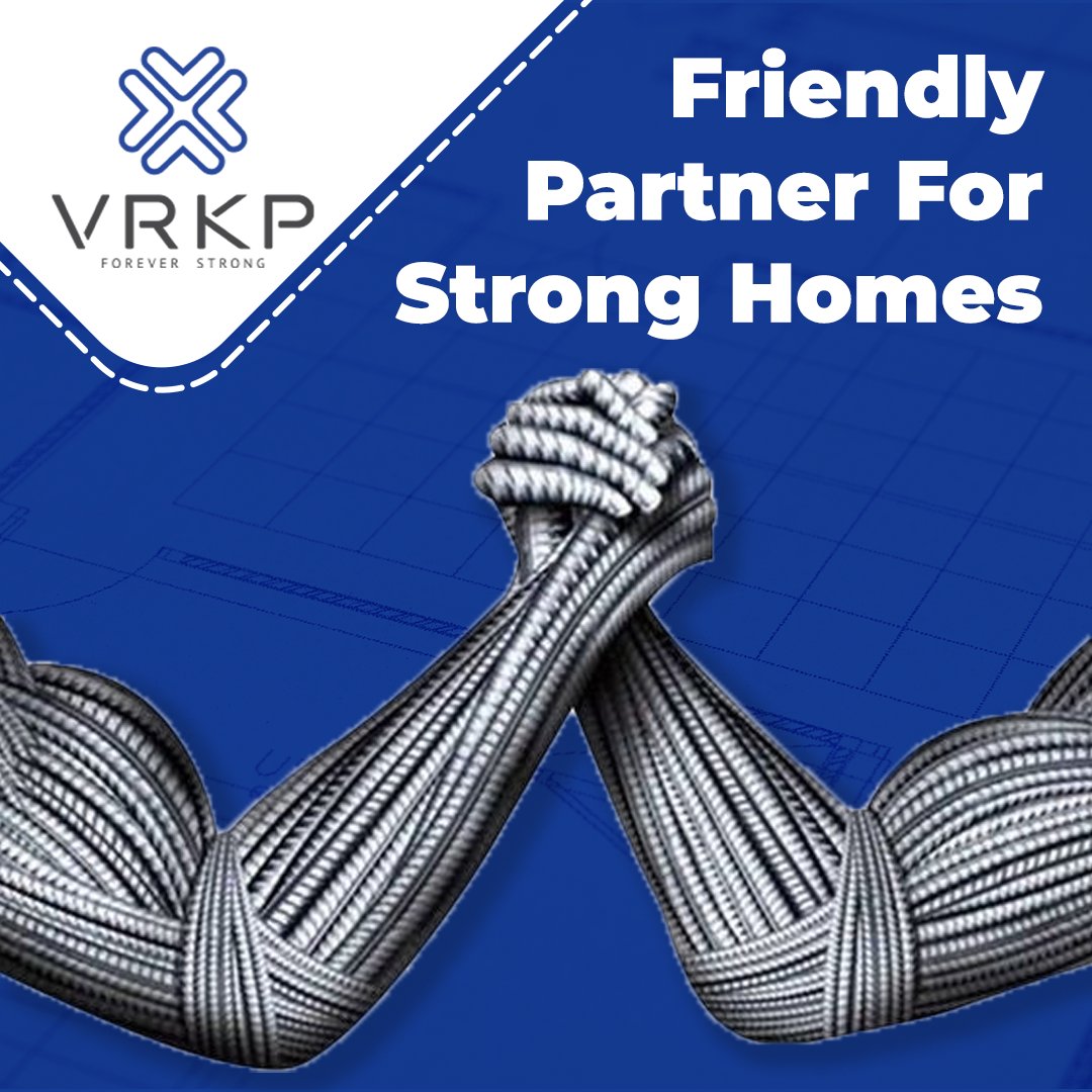 VRKP_Steel's tweet photo. With VRKP dual-ribbed steel TMT bars, your homes are #ForeverStrong and protected like no other. 
Want to know how? Check out https://t.co/IBTP4AEf6A

#SteelCompany #VRKPSteel #VRKP #SteelManufacturer #ForeverStrong  #TMTBars #SteelTMTBars #DualRibbedTMTBars #TwinRibbedTMTBar https://t.co/JTQNoYubaZ