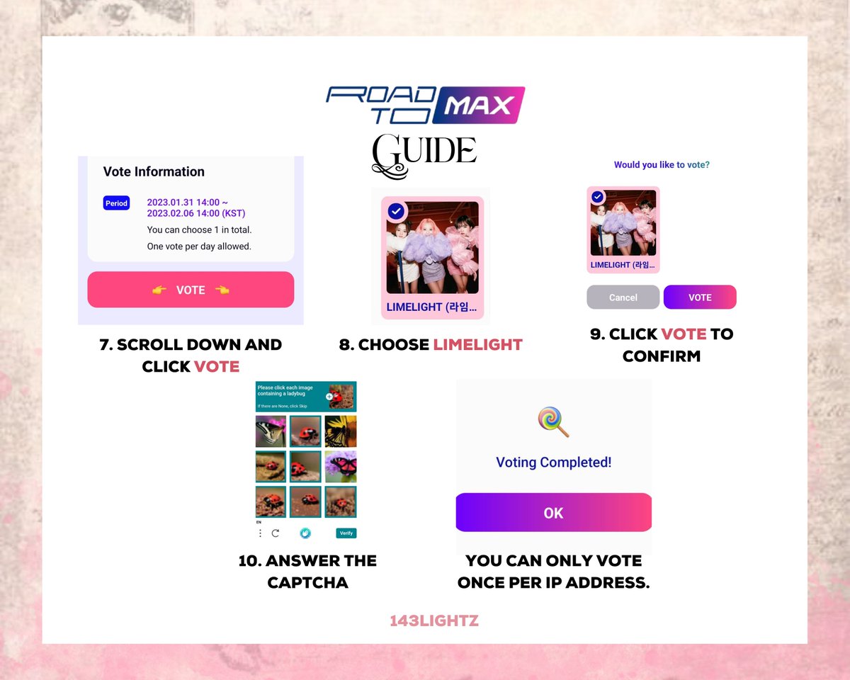 LIMELIGHT_VT's tweet photo. HOW TO LOG IN + VOTE

🖇️ : https://t.co/2pvNxp2Zox

#LIMELIGHT #라임라잇 #ライムライト #LoveTheLIGHT @LimeLightseoul https://t.co/m1PaaiLp5X