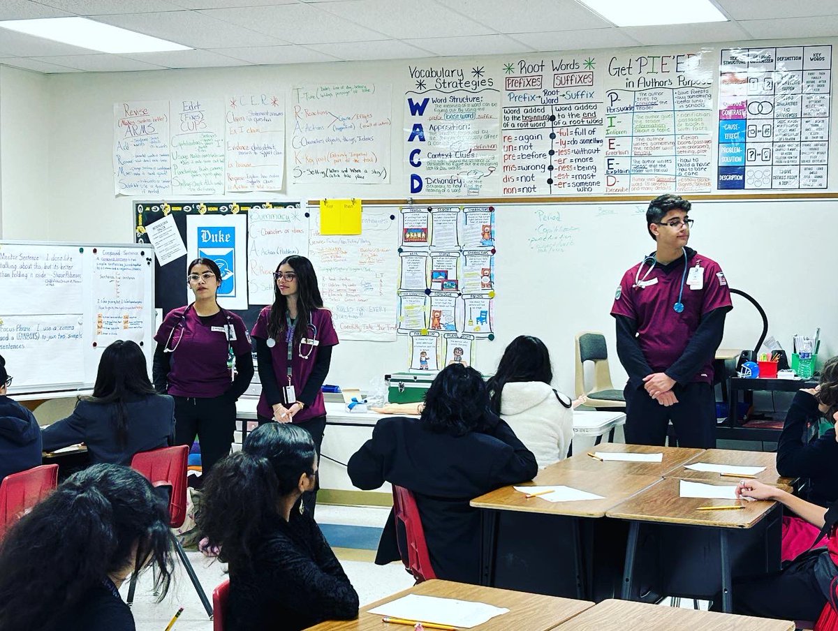 BelAirHigh's tweet photo. It is CTE month and we can’t hide our #BigRedPride for all our CTE programs! This month we will be highlighting our programs, students, and partnerships! Our Highlanders graduate College Ready, Career Ready, and Life Ready! #LoyalForever #CTE #CenterforHealthProfessions #RedMed https://t.co/MMWvlYfMJi