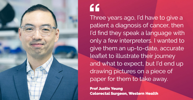 VCCCAlliance's tweet photo. A revolutionary new App is set to transform #cancer care for patients at @Western_Health. 'Leaflet' has been designed to assist day-to-day clinical practice in one of the most culturally and linguistically diverse areas in Australia.

@mbsi_org_au | @UICC #WorldCancerDay