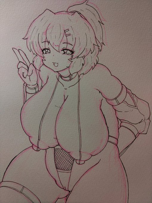 作業進捗 ちゃんとモモミちゃんも描いてますよ! 