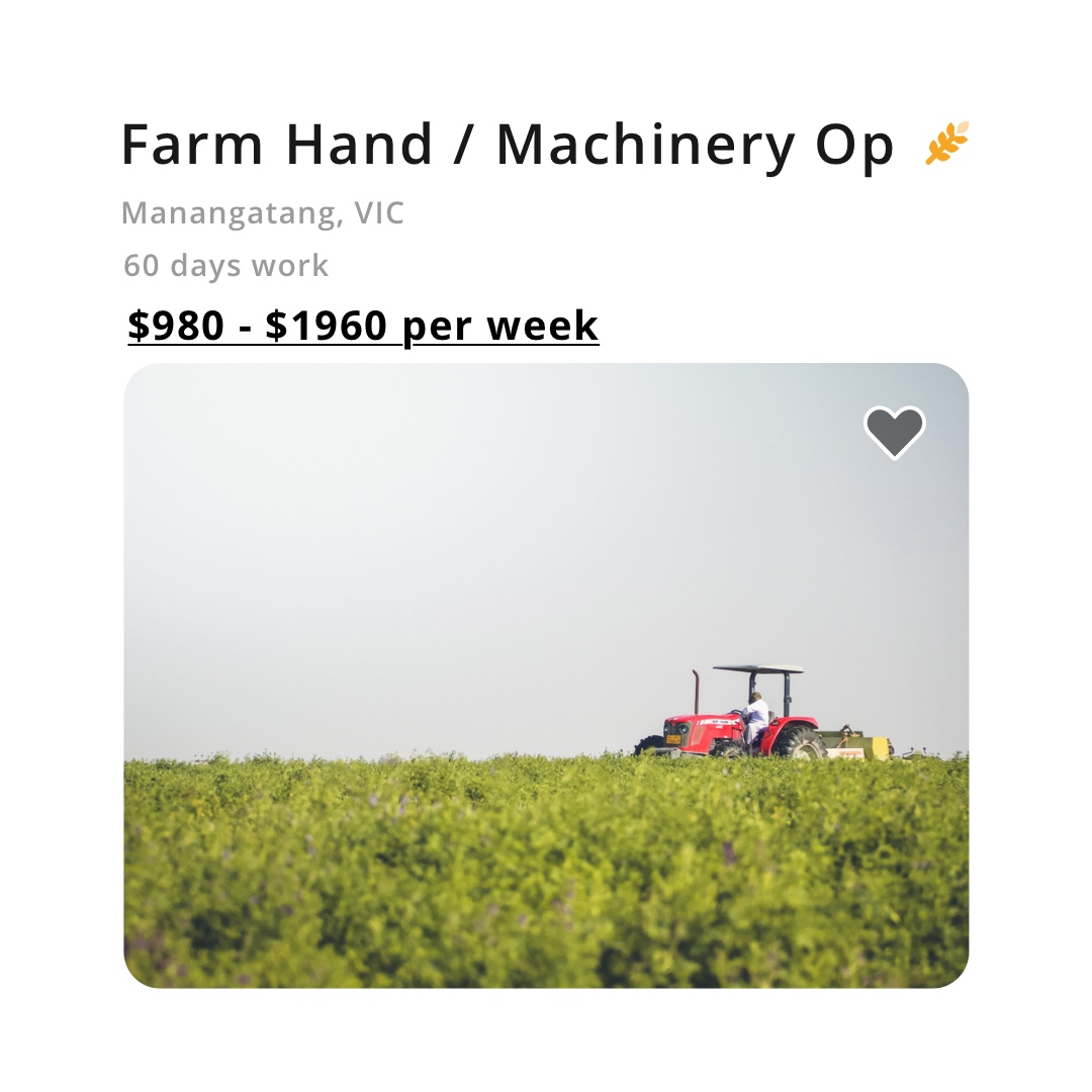 waytreeofficial's tweet photo. *** DON'T PAY FOR JOB ADS *** 
➡️  https://t.co/OEyiDSNqSV
.
❤️ Tag a grower who needs to see this.
#ausag #agchatoz #ausagtech #machineryoperator #farmhand https://t.co/WNDD8f5m1m