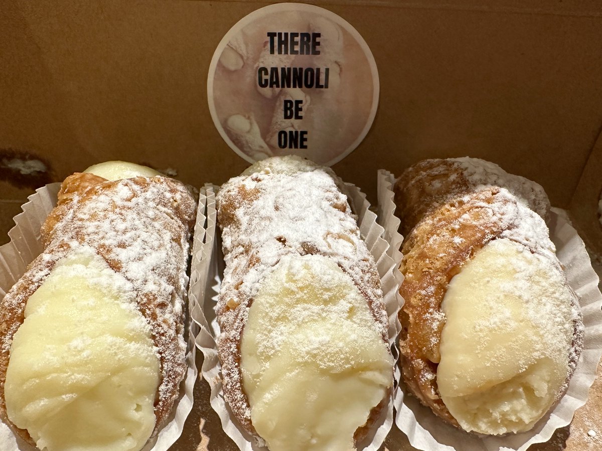 HOLY CANNOLI! The Sweet Sensations, Butter Tarts &amp; More Market is happening this weekend at Oakville Place and coming up, <a href="/1059ROTR/">Rob Pagetto</a> will join <a href="/shalzybean/">Shaliza✨</a> to taste these treats from <a href="/HolyCannoliTO/">Holy Cannoli Toronto</a>! 🤤