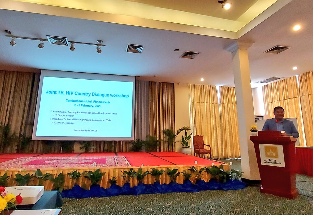 ongpinp's tweet photo. Happening now: 2 day joint HIV/TB country dialogue workshop to inform Cambodia's 2023 @GlobalFund submission. Communities fully represented to advocate for community-based priorities collectively, based on their consultation yesterday. 

#EndingAIDS #sustainability #First95 https://t.co/ndjgG1NSAl