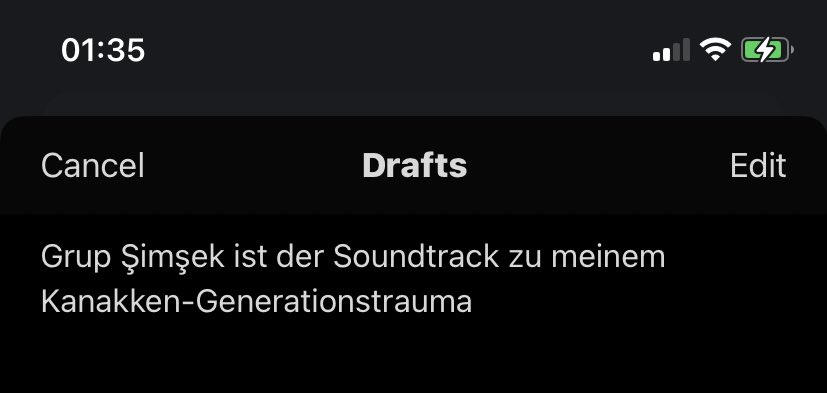 Warum war das in meinen Drafts und warum stimmt es immer noch.
