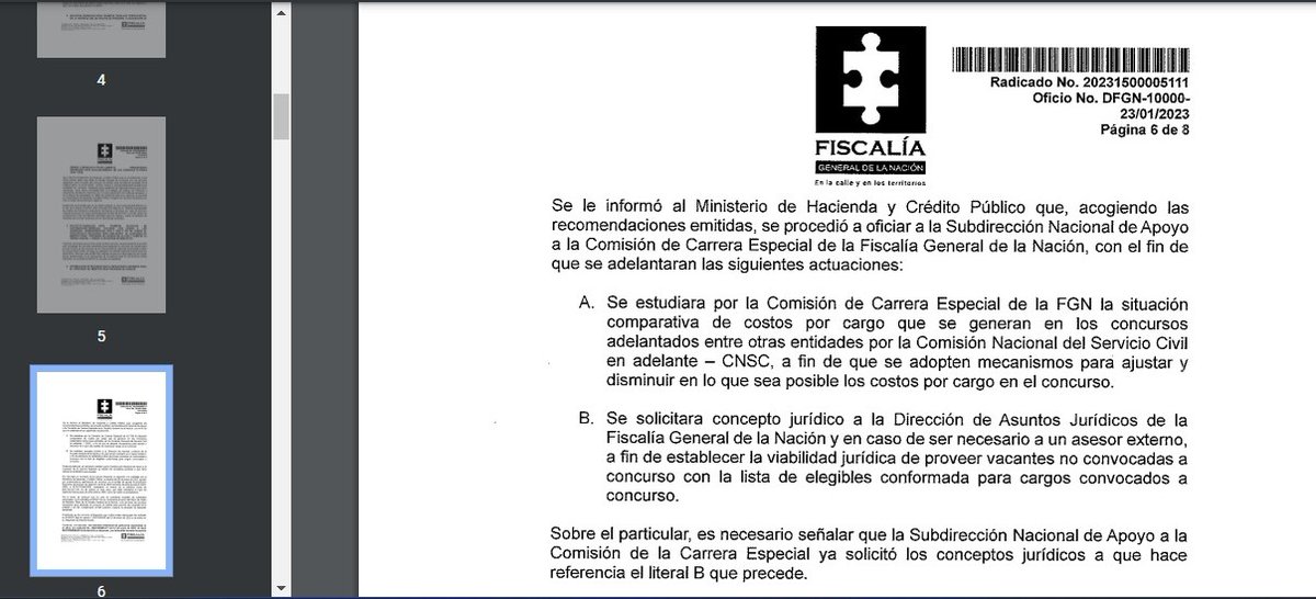 confispcol's tweet photo. #CentenarioCGR2023 #100AñosCGR #MeritoCGR #CienAñosCGR publican listas de Elegibles Fiscales Especializados y Municipales @FiscaliaCol
Utilizar productos concursos de Méritos NO es ilegal, agoten listas, ahorren $460 mil millones a Colombia @lafm @petrogustavo
@MinHacienda https://t.co/rDGE0hIS4N
