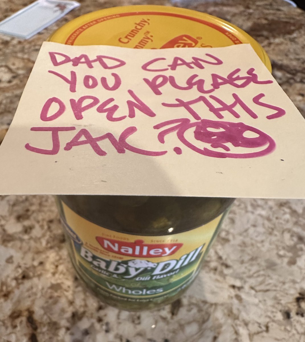 Just one of the super important dad jobs.