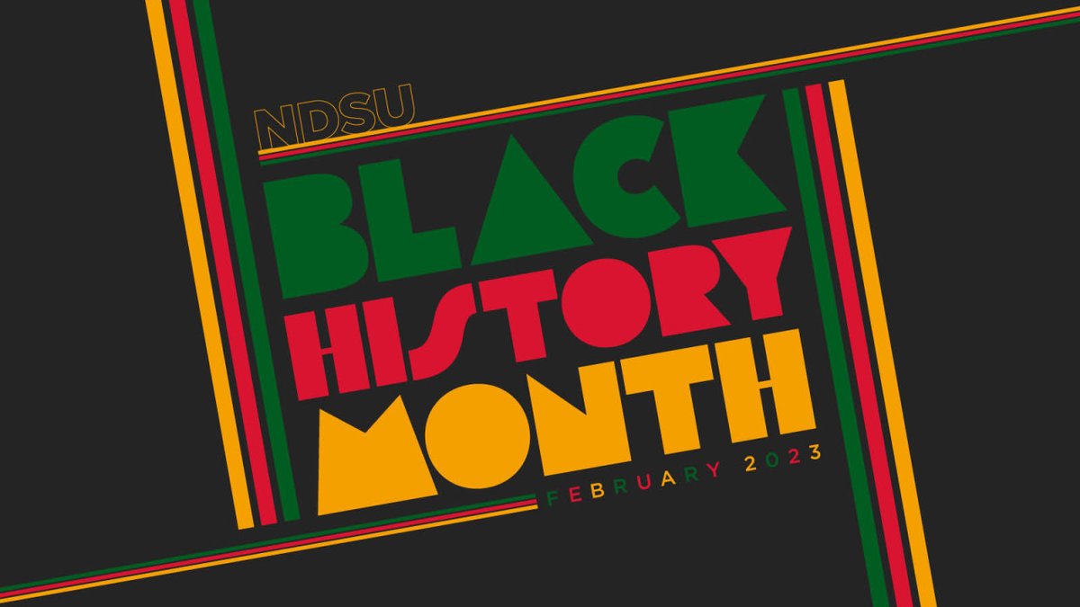 NDSU's tweet photo. NDSU celebrates #BlackHistoryMonth and honors the contributions, achievements and history of Black Americans ❤️ 💛 💚

#NDSU https://t.co/BwX2eM9o3Z