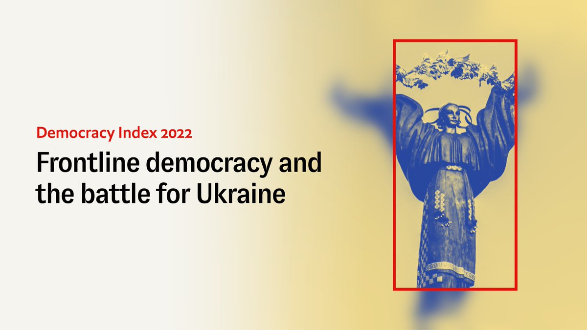 The new edition of the Democracy Index is out now, with a focus on Russia's invasion of Ukraine and other threats to sovereignty and democracy around the world. Download the report here bitly.ws/zFb7