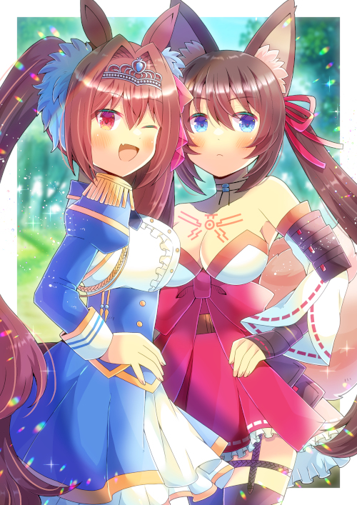 ダイワスカーレット(ウマ娘) 「色々ログ52 #Skeb #Vtuber #ドキドキ文芸部! #FF14 #VR」|ヒヨヨ@skeb募集中のイラスト