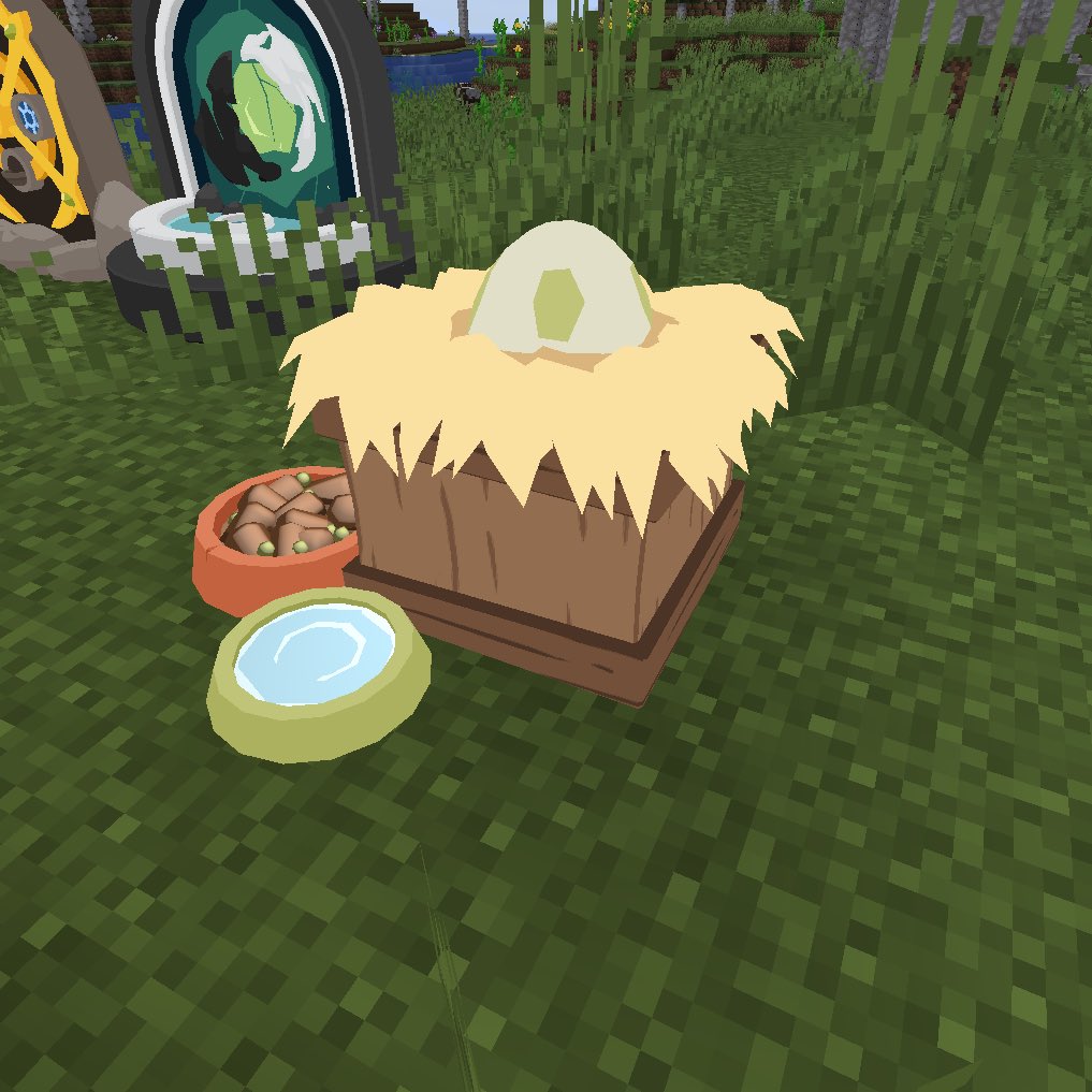 PlayPokeMod's tweet image. Good bye old ranch block 
And hello 🥚🪺