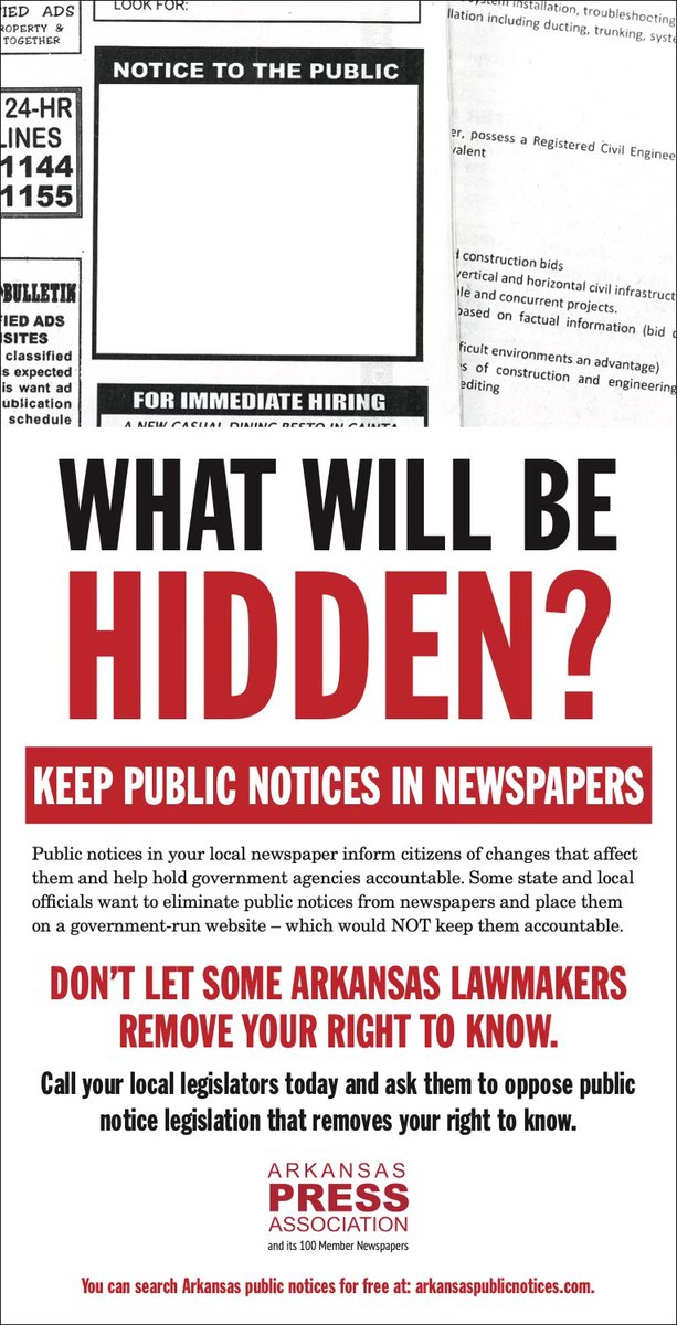 Arkansas Press Association tweet media
