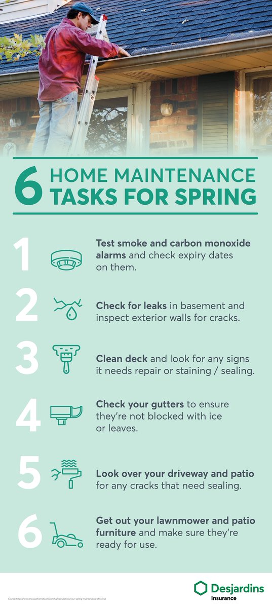 InsAgentShelley's tweet photo. Winter can be hard on houses - snow, ice, frost, and spring melt can all do damage to your house's exterior (and interior). Here are six things to check this spring. https://t.co/7WHWnL6Now