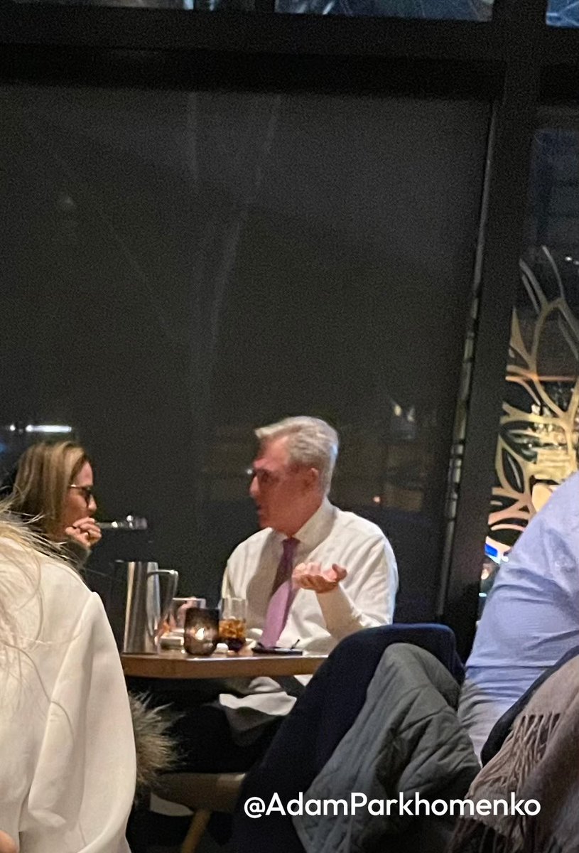 AdamParkhomenko's tweet photo. Krysten Sinema is currently dining with her buddy Kevin McCarthy in Navy Yard right now https://t.co/3xLu8YhhTr