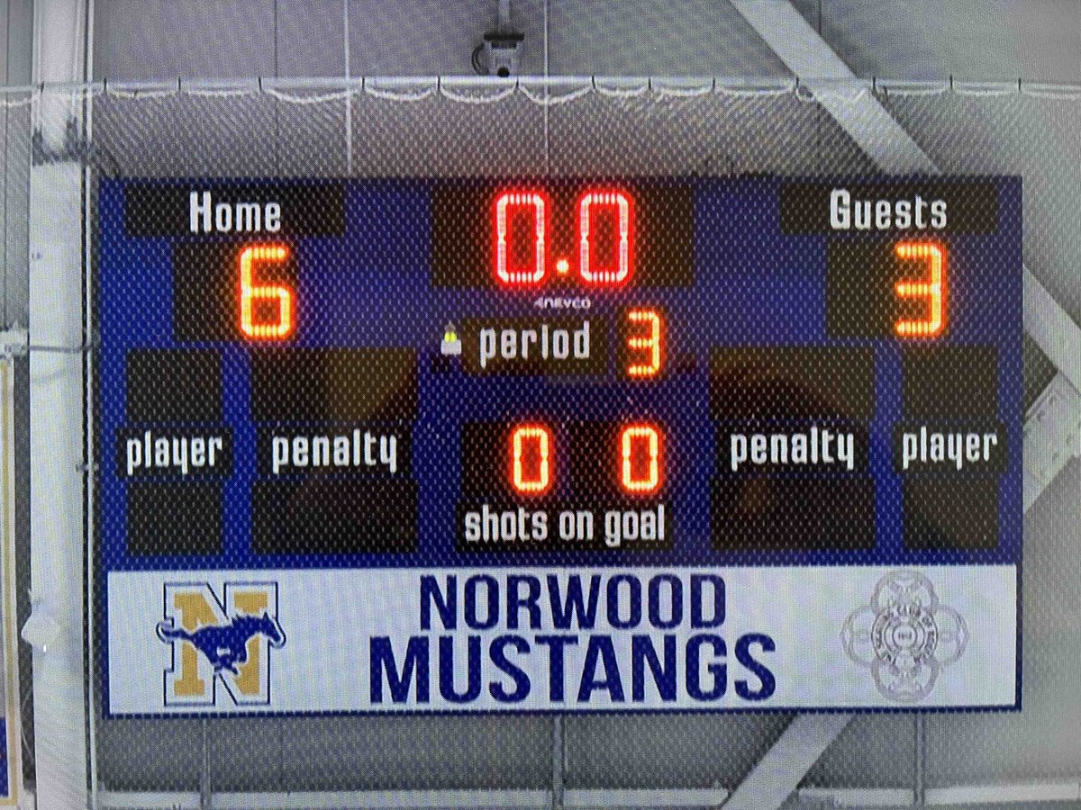 The boys hockey team wins a HUGE game against a very good Hopkinton team, 6-3!