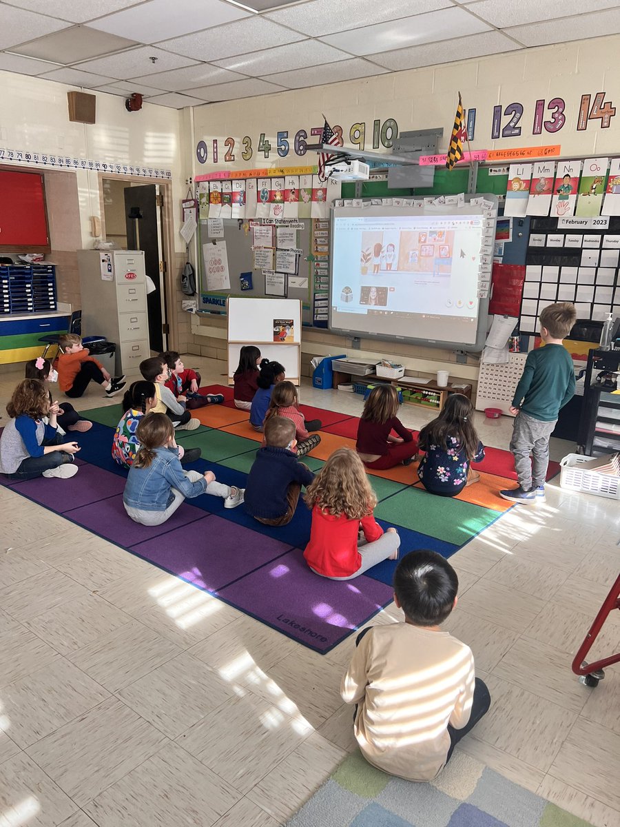 CarneysKinders's tweet photo. So cool - we got to listen live to a real life author (@rachelvailbooks ) as she read her book: Sometimes I Grumblesquinch for #WorldReadAloudDay ! Adding this one to our classroom library immediately! #kindergarten #bigfeelings @mrowlandRFES @RodgersForgeES @BaltCoPS https://t.co/zZG3oMIVxI