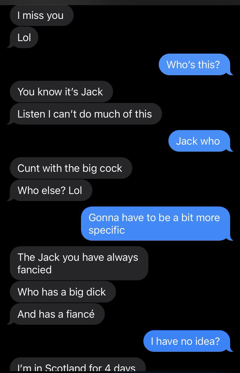  on twitter whoever gave jack with the big dick my number