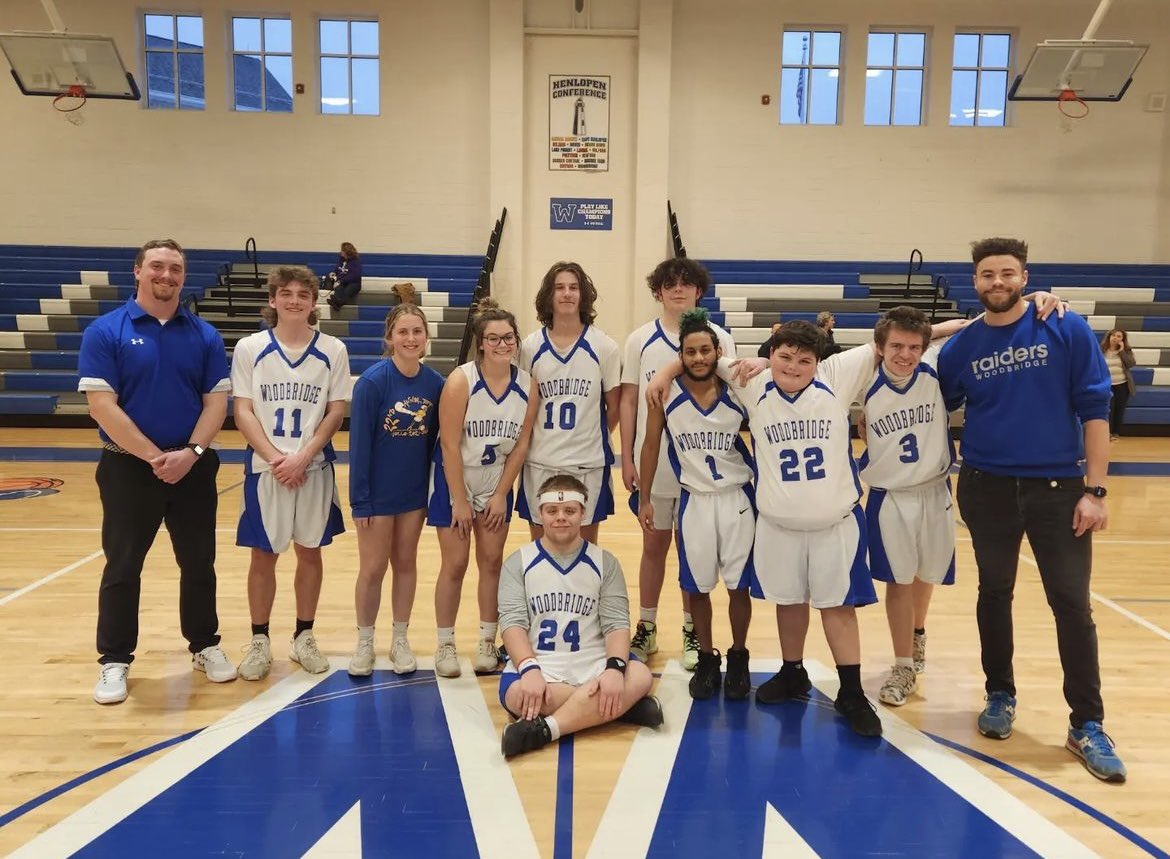 CoachMesseck's tweet photo. Congratulations to the Woodbridge Unified Basketball team on their 1st win in school history last night, defeating Polytech 26-24 in OT! Outstanding game played by both sides! 💪💙 #delhs @DIAA_Delaware https://t.co/jT7PaDXSj2