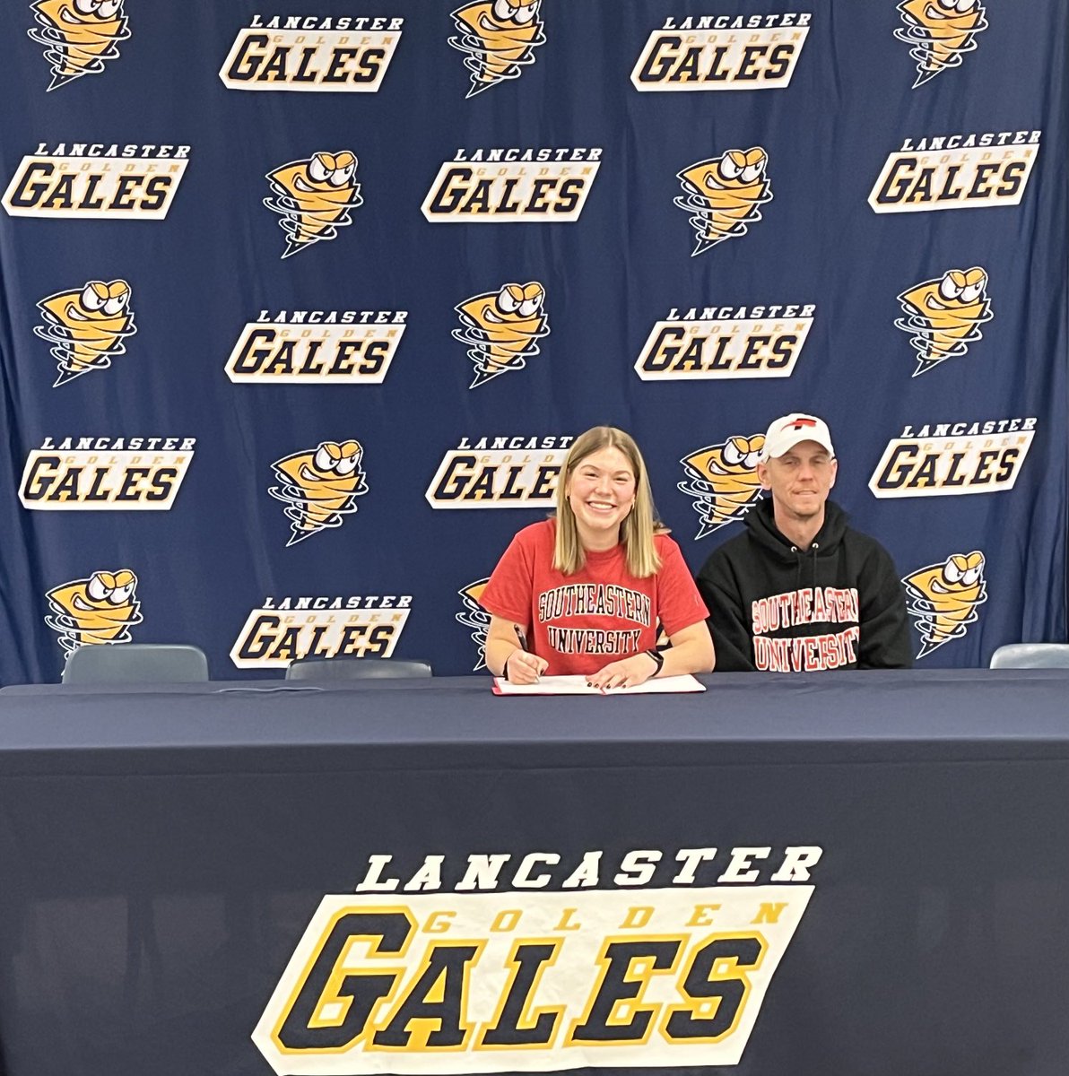 lancastergales's tweet photo. Congratulations Kara Weaver, signing tonight to play basketball at Southeastern University. https://t.co/6uCmgpEfik