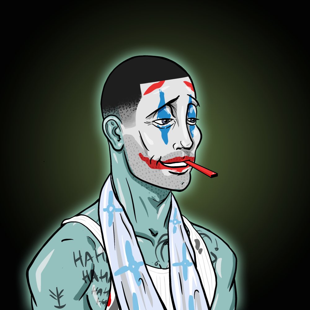 jsteps11's tweet photo. Missed grabbing this dude at 28sol, wasn’t gonna miss again. Joker’d up for Season 3 LFG! @DeGodsNFT #NewProfilePic https://t.co/6TeEB1xsvs