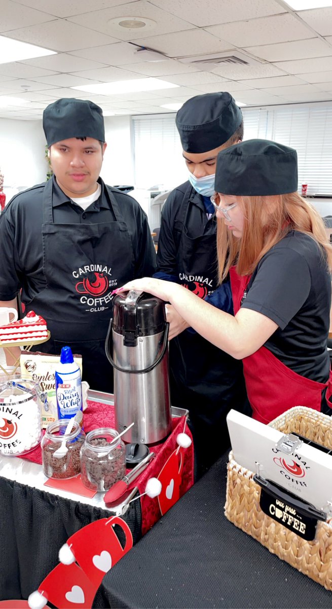 lazuaamaro's tweet image. 4 years of the Cardinal Coffee Club. Thank you HHS and HHS SPecial Education Department! ♥️☕️♥️ #CSND