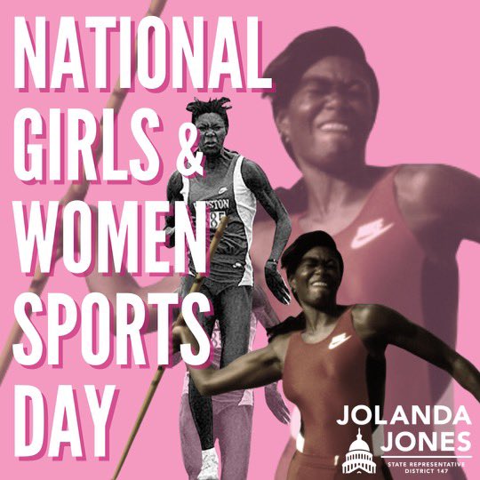 repjolandajones's tweet image. We don't show up just 2 compete, we dominate. Keep it up ladies 💪🏾 #girlsandwomensportsday 
#hd147 #notyouraveragejo #notyouraveragepolitician #professionalathlete